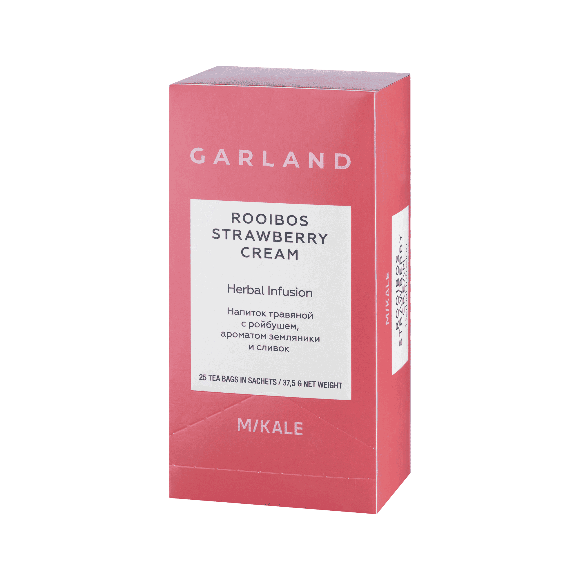 Травяной напиток GE 25х1,5 г Ройбуш земляника со сливками (Rooibos Strawberry Cream) пакет для чашки